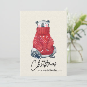 Tarjeta divertida de Navidad, Tarjeta de Navidad d