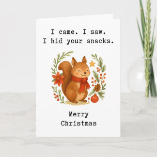 Tarjeta divertida de Navidad, Tarjeta entrañable d