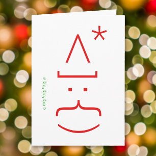 Tarjeta divertida de Navidad y vacaciones de Santa