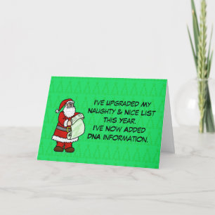 Tarjeta divertida de Navidades de ADN