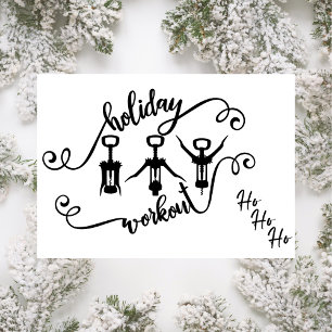 Tarjeta divertida de Navidades de ejercicios de va