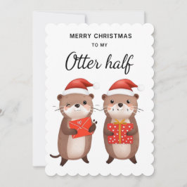 Tarjeta divertida de Navidades de Otter para marid