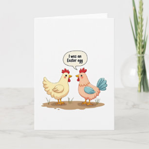 Tarjeta divertida de pájaro de Pascua