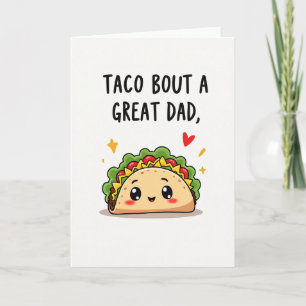Tarjeta Divertida de Papá Genial Taco
