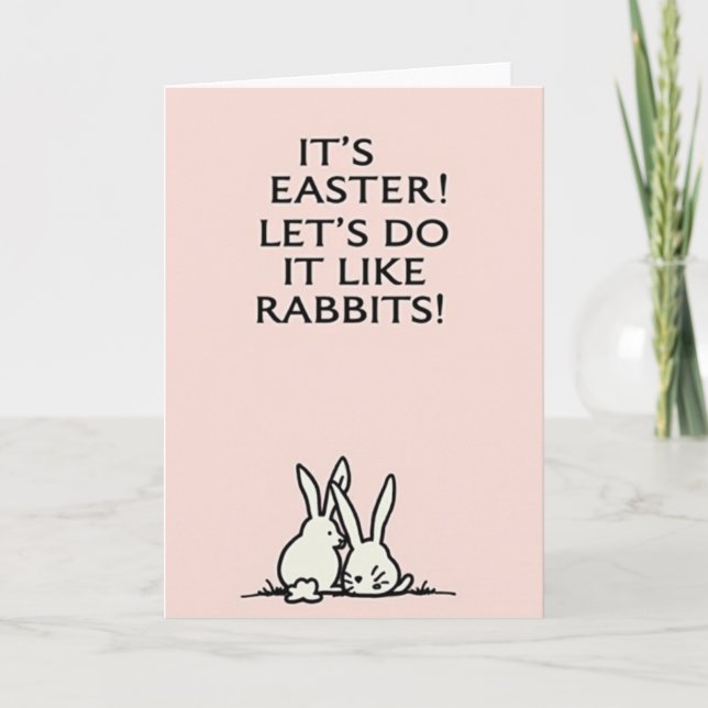 Tarjeta divertida de Pascua (Anverso)
