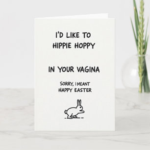 Tarjeta divertida de Pascua con juego de palabras