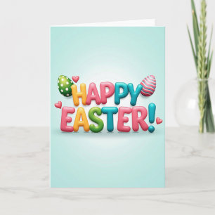 Tarjeta divertida de Pascua feliz