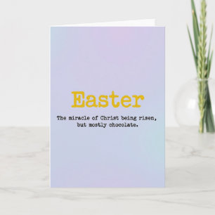 Tarjeta divertida de Pascua milagrosa