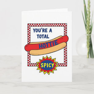 Tarjeta Divertida de Perro Caliente Picante para S