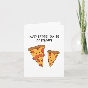 Tarjeta divertida de pizza para el Día del Padre p