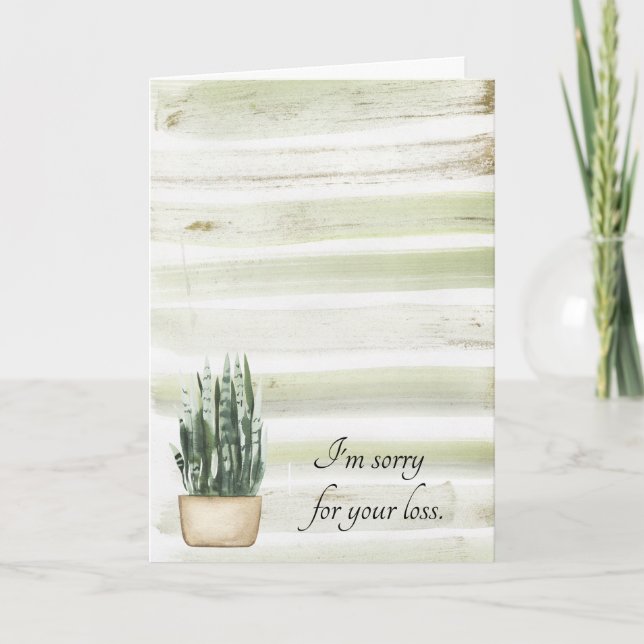 Tarjeta Divertida de Renuncia Lo Siento por Tu Pér (Anverso)