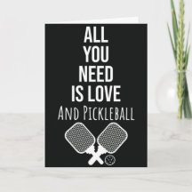 Tarjeta divertida de saludo de Pickleball para jug