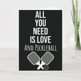 Tarjeta divertida de saludo de Pickleball para jug