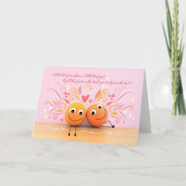 Tarjeta divertida de San Valentín de naranjas