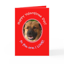 Tarjeta divertida de San Valentín de perro a dueño