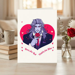 Tarjeta divertida de San Valentín de Rosas Son Roj