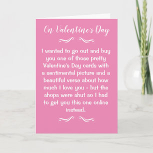 Tarjeta divertida de San Valentín en cuarentena