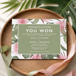 Tarjeta divertida de 'Save the Date' para boda tro