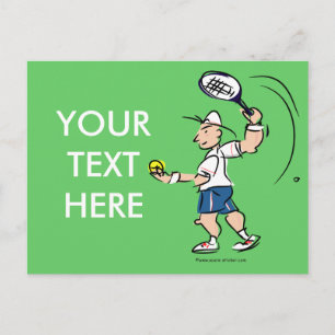 Tarjeta divertida de tenis para jugador de tenis,