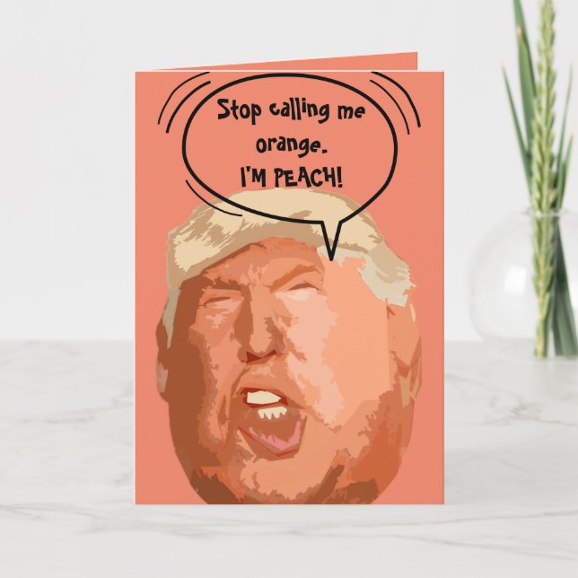 Tarjeta divertida de Trump (Anverso)