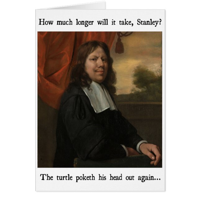 Tarjeta divertida de Turtlehead (Frente)