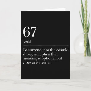 Tarjeta Divertida Definición del Diccionario del Meme Núme