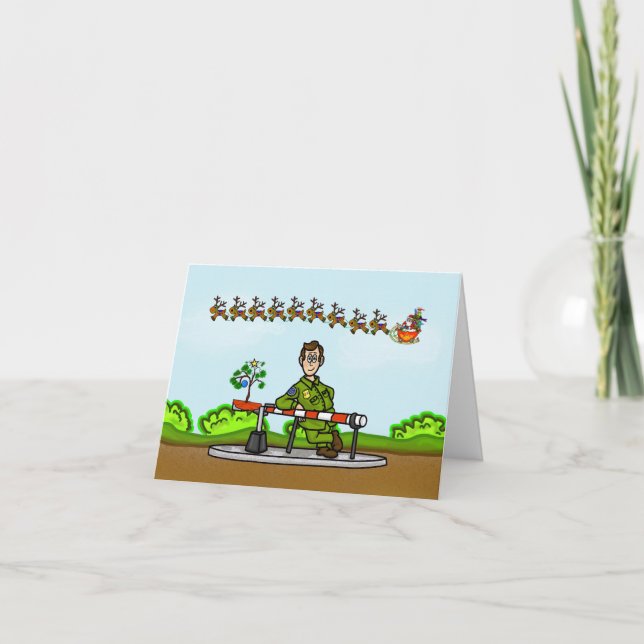 Tarjeta divertida del Agente de la Patrulla Fronte (Anverso)