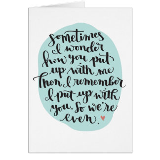 Tarjeta divertida del aniversario para el novio