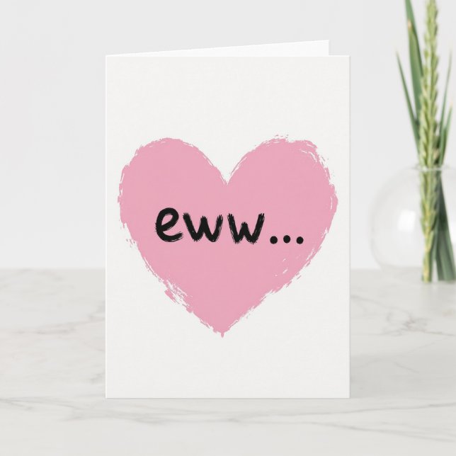 Tarjeta divertida del corazón (Anverso)