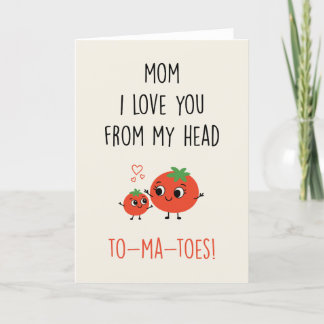 Tarjeta divertida del Día de la Madre de los niños