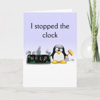 Tarjeta divertida del Día de la Madre del pingüino