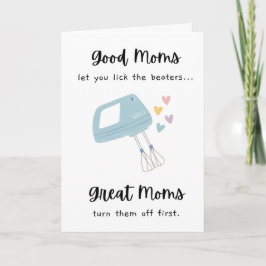 Tarjeta divertida del Día de la Madre 'Lame los Be