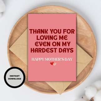 Tarjeta divertida del Día de la Madre, regalo del 