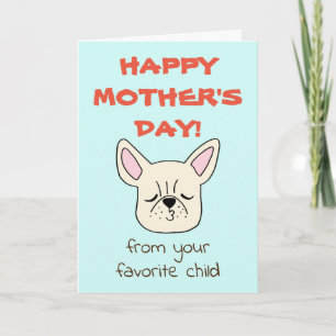 Tarjeta divertida del Día de la Madre Tarjeta dive