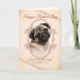 Tarjeta divertida del día de madre del barro
