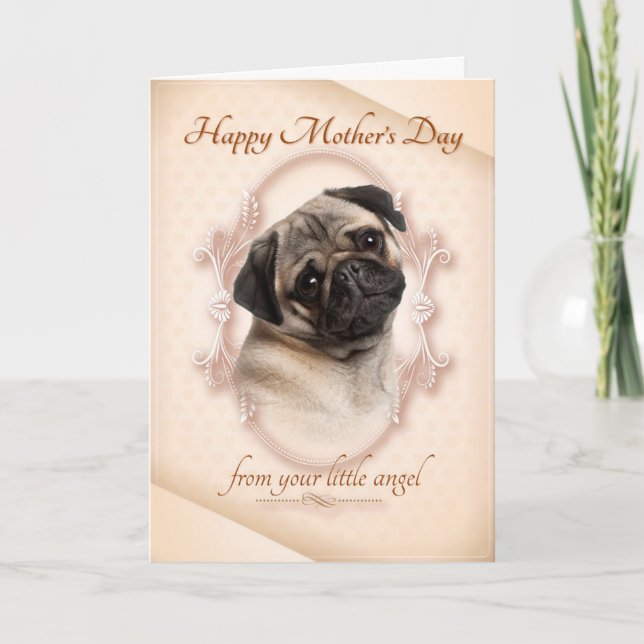 Tarjeta divertida del día de madre del barro (Anverso)