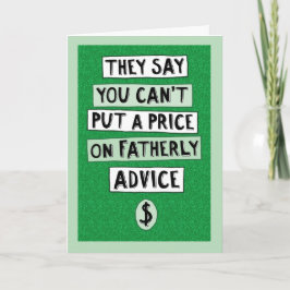 Tarjeta divertida del día de padre: Consejo