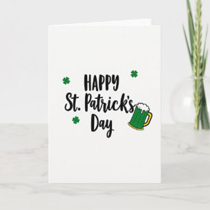 Tarjeta divertida del día de San Patricio
