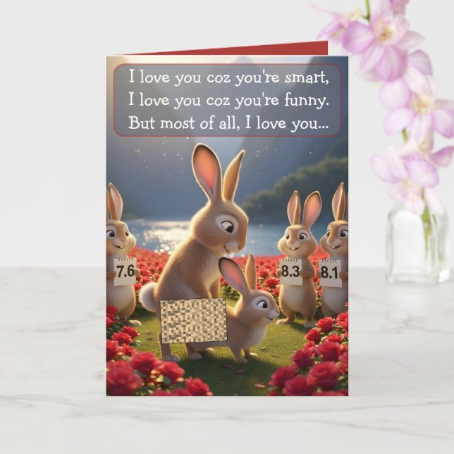 Tarjeta divertida del Día de San Valentín (Orquídea)