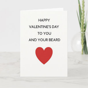 Tarjeta divertida del Día de San Valentín con barb
