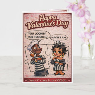 Tarjeta divertida del Día de San Valentín de amor 