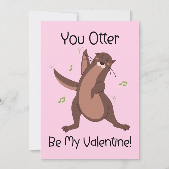 Tarjeta divertida del Día de San Valentín para niñ (Anverso)