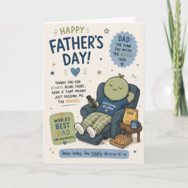 Tarjeta divertida del Día del Padre