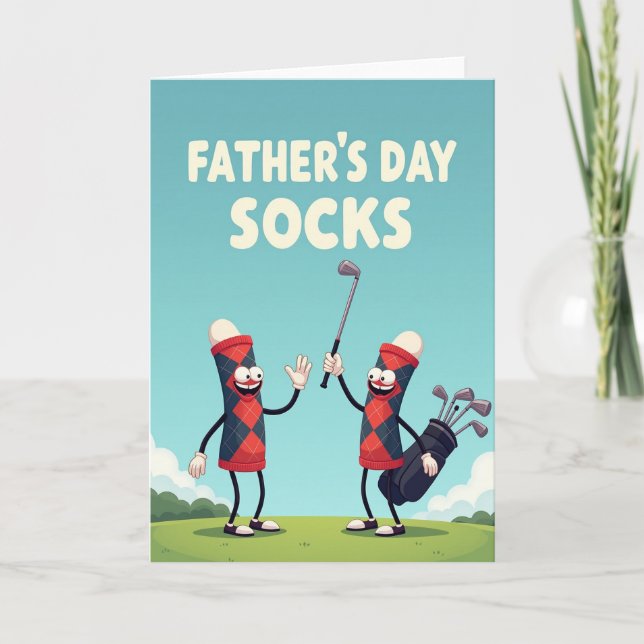 Tarjeta divertida del Día del Padre (Anverso)