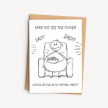 Tarjeta divertida del Día del Padre – Chiste del c