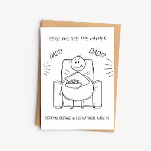 Tarjeta divertida del Día del Padre – Chiste del c