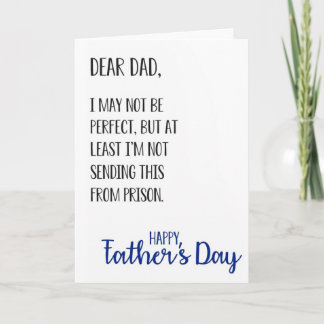 Tarjeta divertida del Día del Padre con cita 'Quer