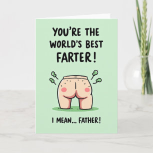 Tarjeta divertida del día del padre para el que se