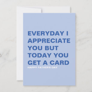 Tarjeta divertida del Día del Padre para él y papá