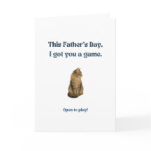 Tarjeta divertida del Día del Padre para padres de